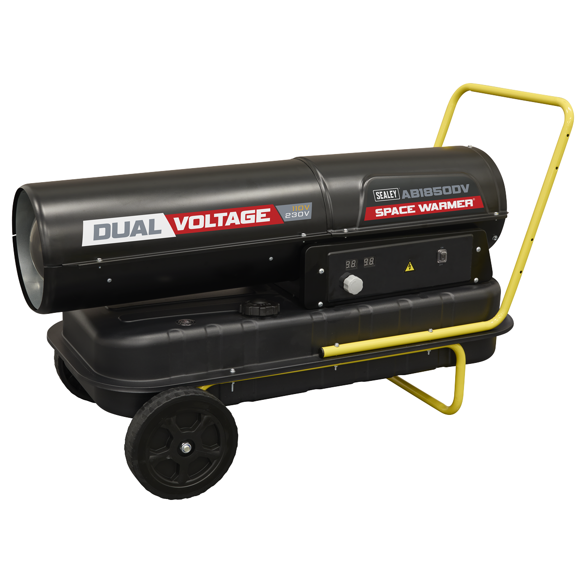 Dual Voltage Kerosene/Diesel Heater with Wheels 185,000Btu/hr(55kW) AB1850DV