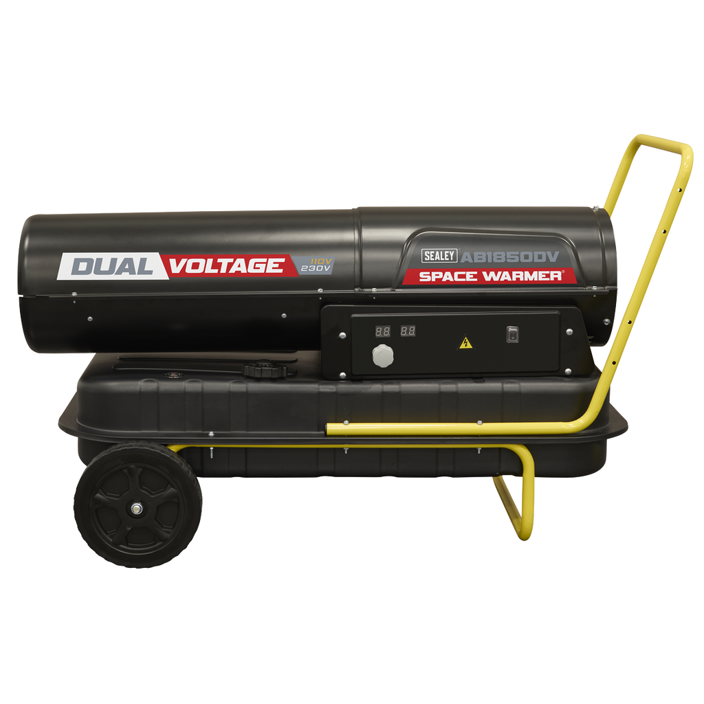 Dual Voltage Kerosene/Diesel Heater with Wheels 185,000Btu/hr(55kW) AB1850DV