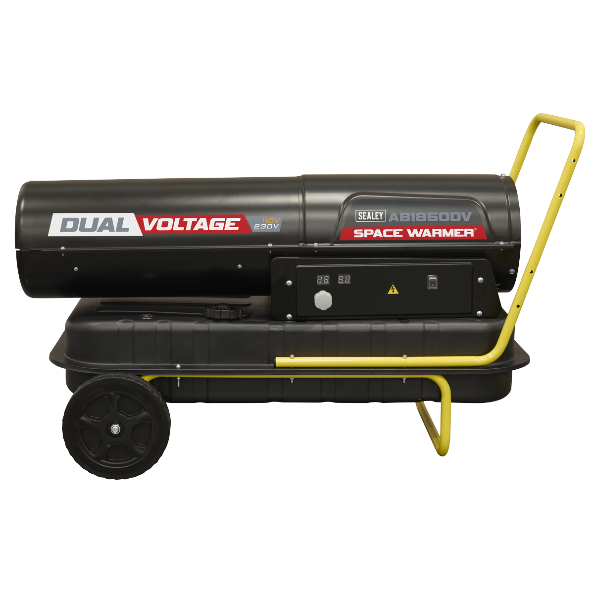 Dual Voltage Kerosene/Diesel Heater with Wheels 185,000Btu/hr(55kW) AB1850DV