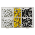 Numberplate Screw Assortment 4.8mm x 18mm 195pc - Plastic Enclosed Head AB195NP