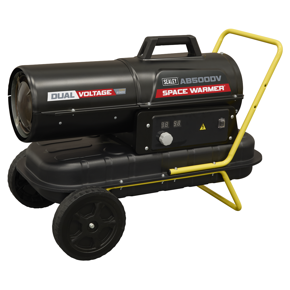 Dual Voltage Kerosene/Diesel Heater with Wheels 50,000Btu/hr(15kW) AB500DV