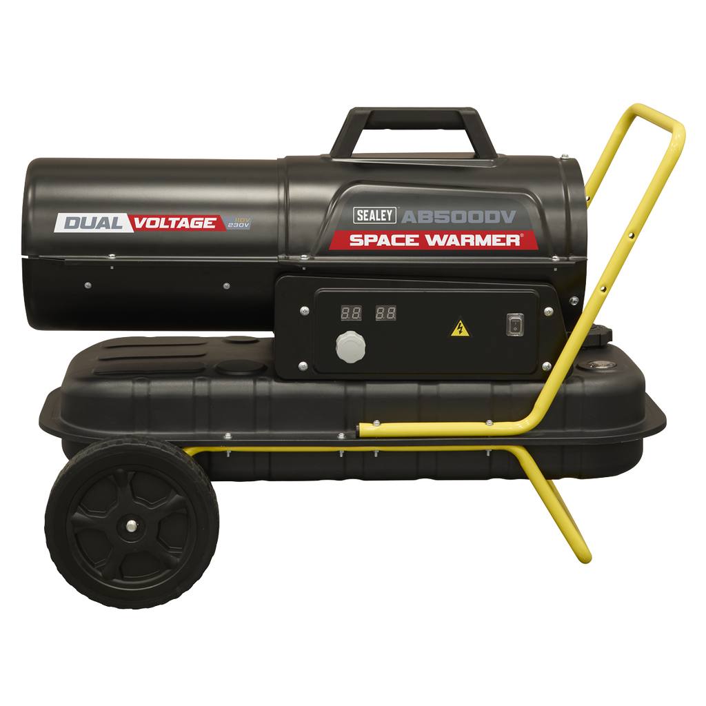 Dual Voltage Kerosene/Diesel Heater with Wheels 50,000Btu/hr(15kW) AB500DV