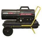 Dual Voltage Kerosene/Diesel Heater with Wheels 50,000Btu/hr(15kW) AB500DV