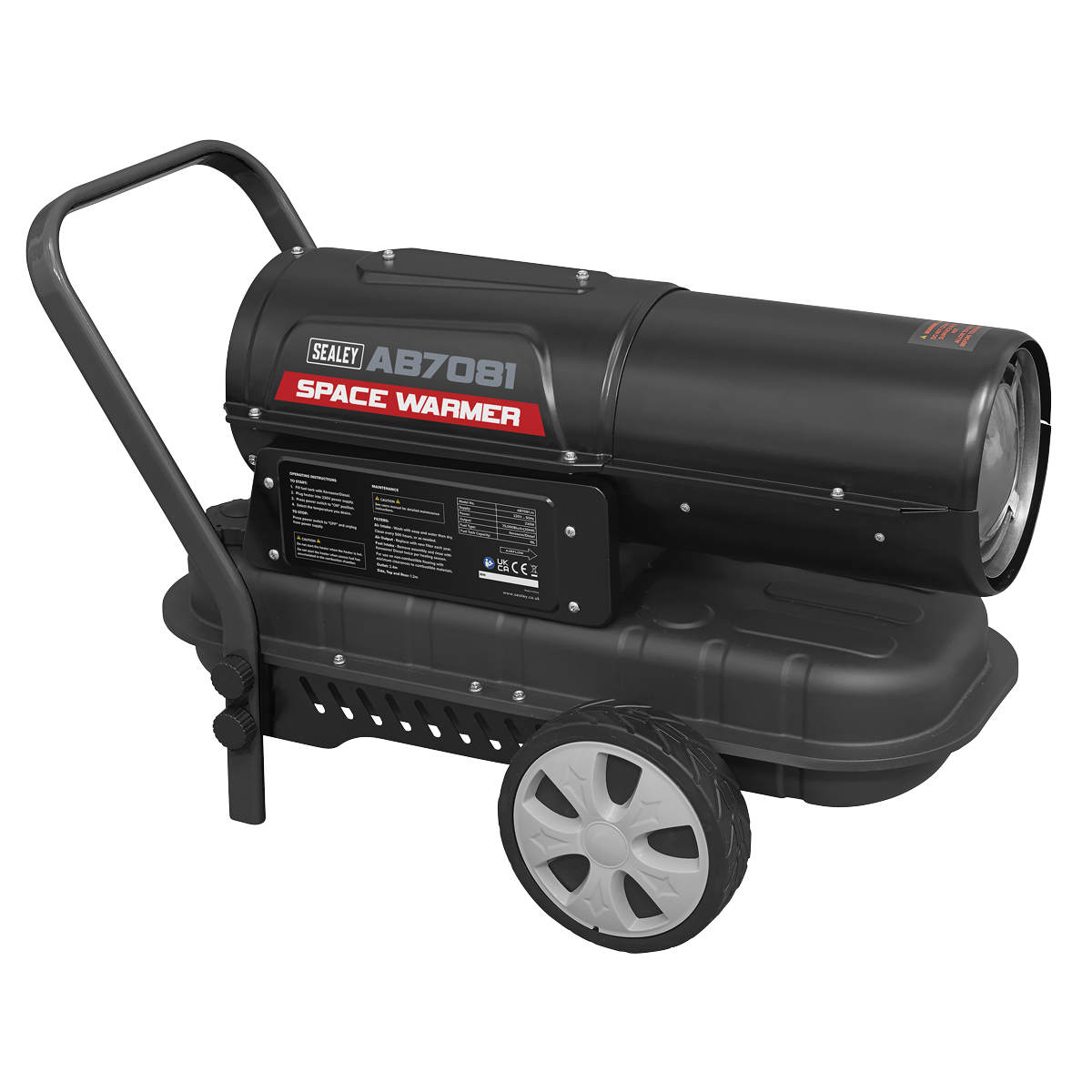 Kerosene/Diesel Heater with Wheels 70,000Btu/hr AB7081