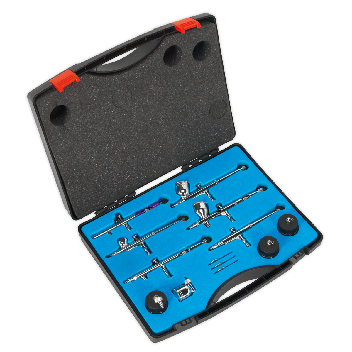 Mini Gravity/Suction Feed Air Brush Kit 10pc AB936