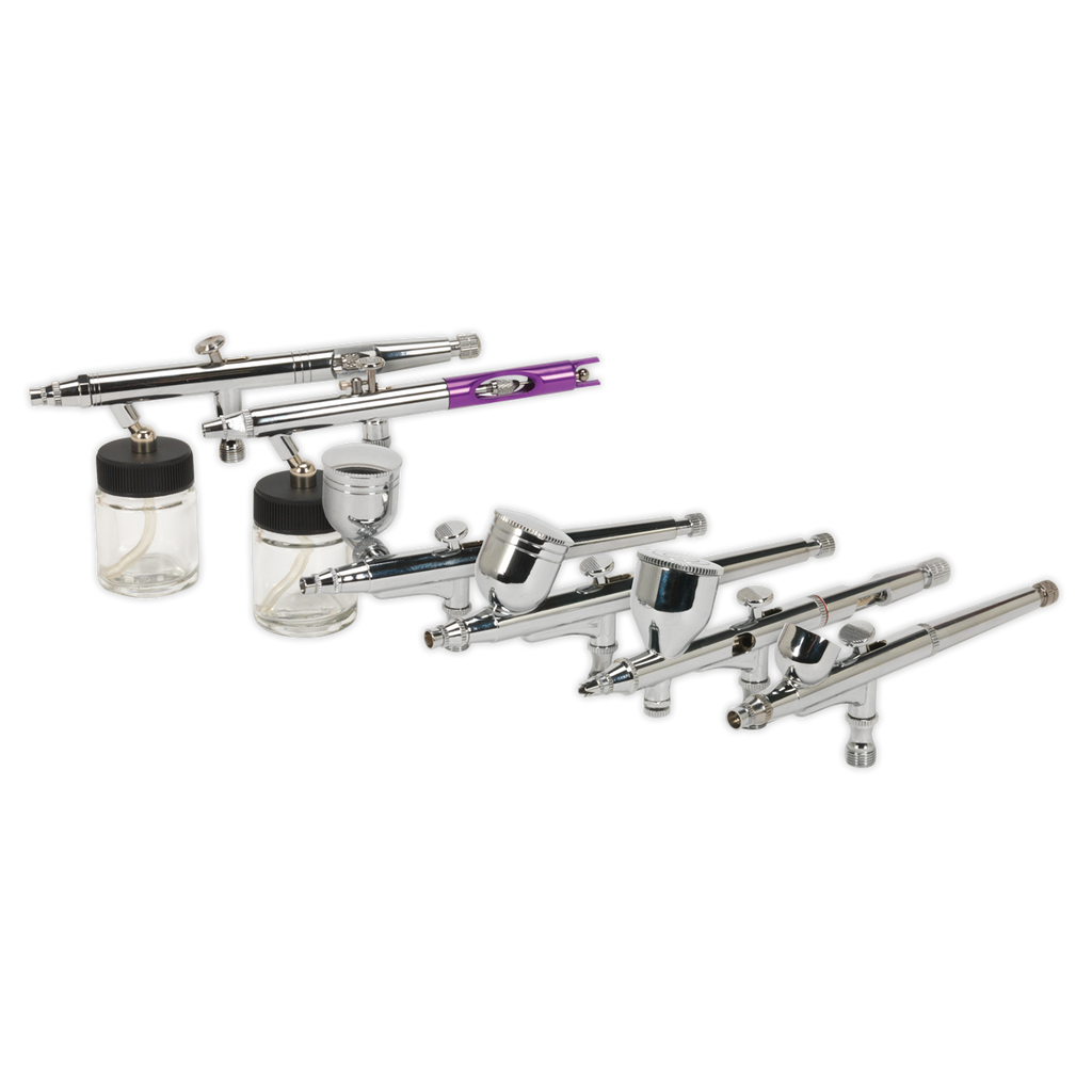 Mini Gravity/Suction Feed Air Brush Kit 10pc AB936