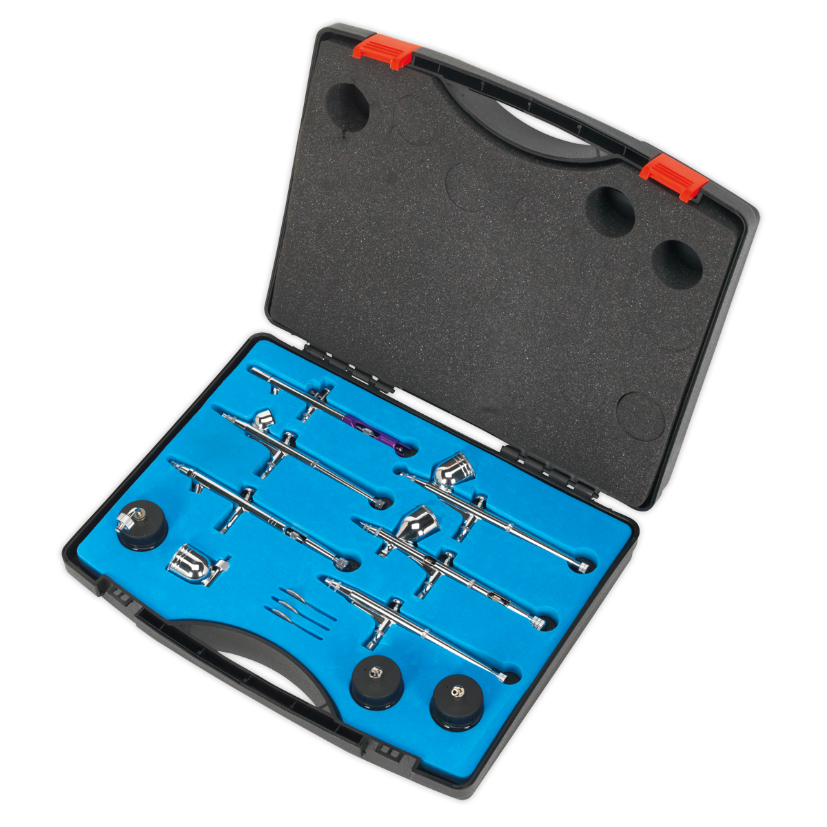 Mini Gravity/Suction Feed Air Brush Kit 10pc AB936