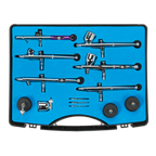Mini Gravity/Suction Feed Air Brush Kit 10pc AB936