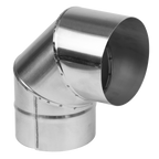 Stainless Steel Exhaust/Flue 90° Bend for ABI600 & ABI1000 120mm ABI1000AK3