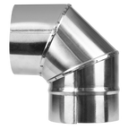 Stainless Steel Exhaust/Flue 90° Bend for ABI600 & ABI1000 120mm ABI1000AK3