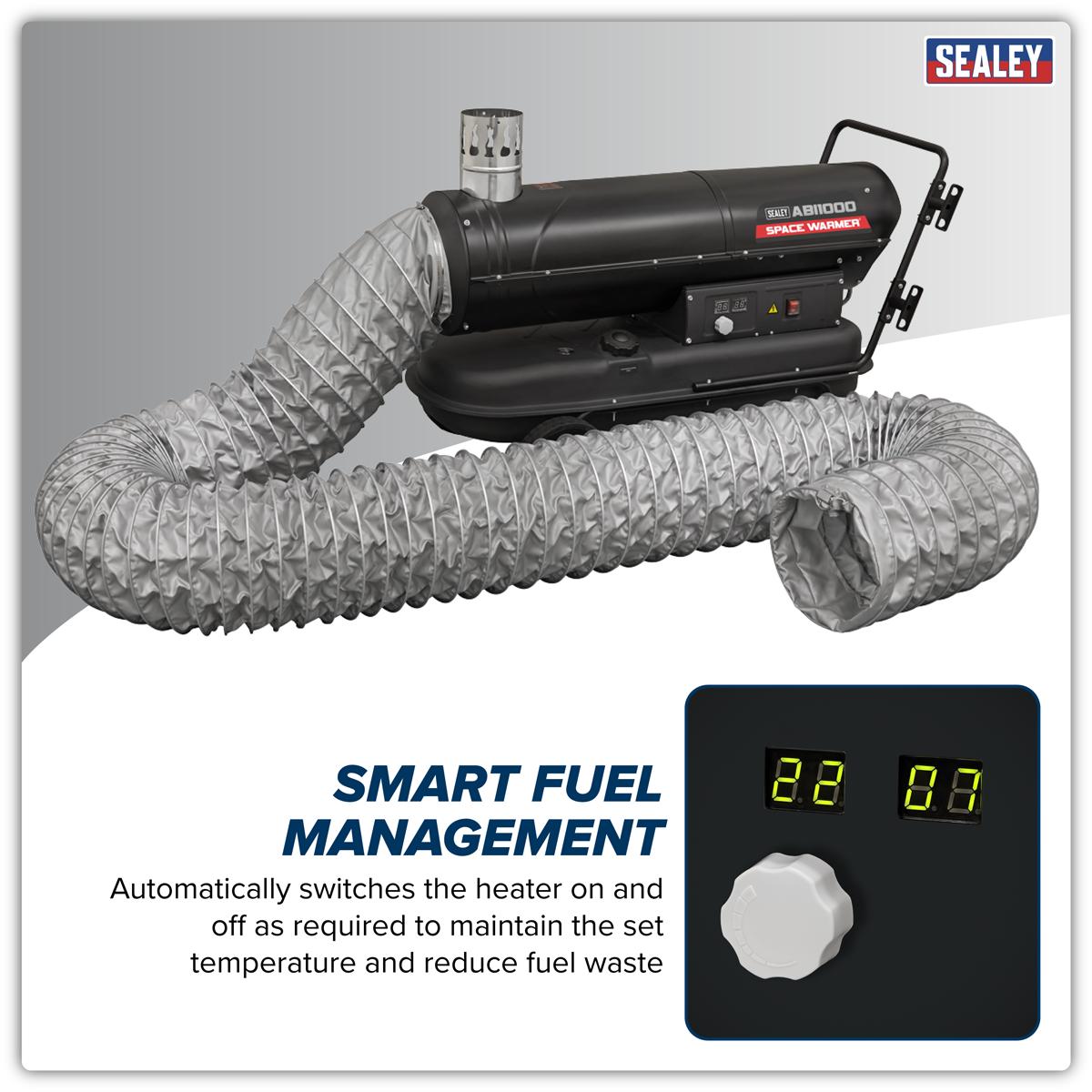 Indirect Kerosene/Diesel Heater 102,000Btu/hr with 5M Ducting ABI1000COMBO