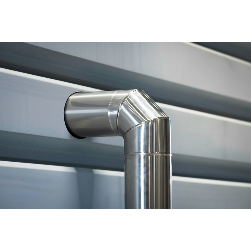 Stainless Steel Exhaust/Flue 90° Bend for ABI1700 150mm ABI1700AK3