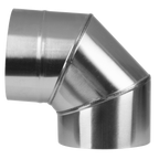 Stainless Steel Exhaust/Flue 90° Bend for ABI1700 150mm ABI1700AK3