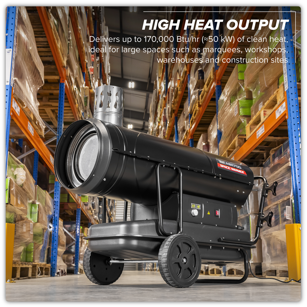 Indirect Kerosene/Diesel Heater with Wheels 170,000Btu/hr ABI1700