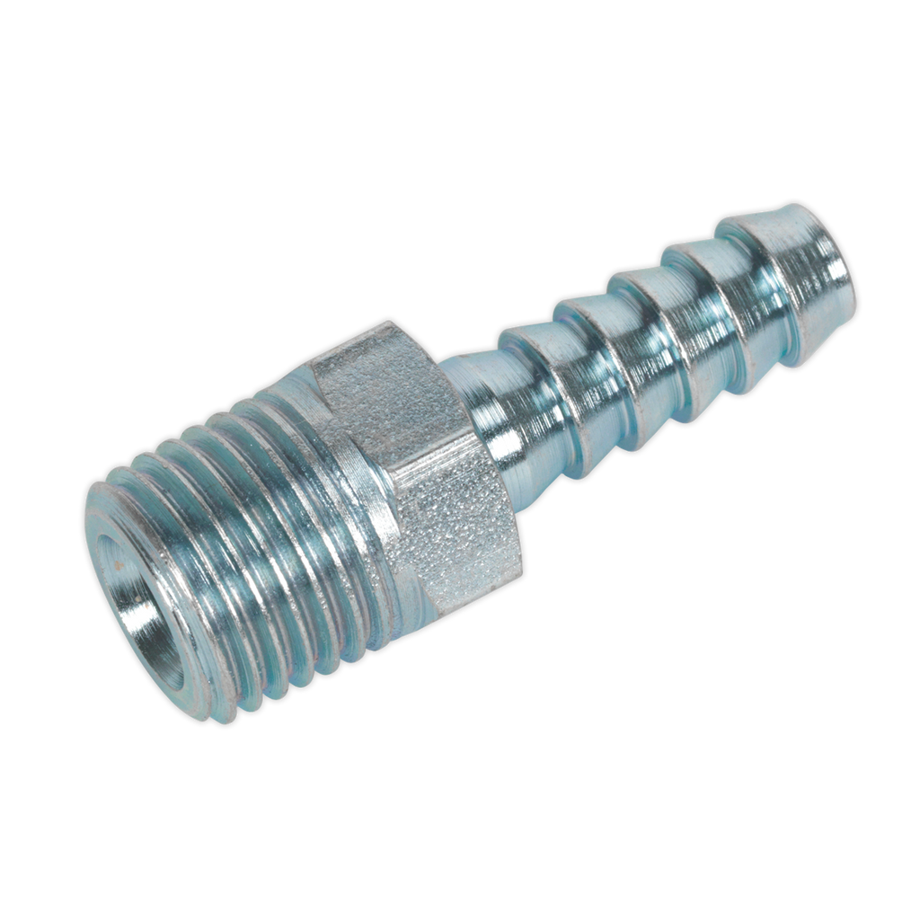 PCL Screwed Tailpiece Male 1/4"BSPT - 1/4" Hose - Pack of 5 AC08
