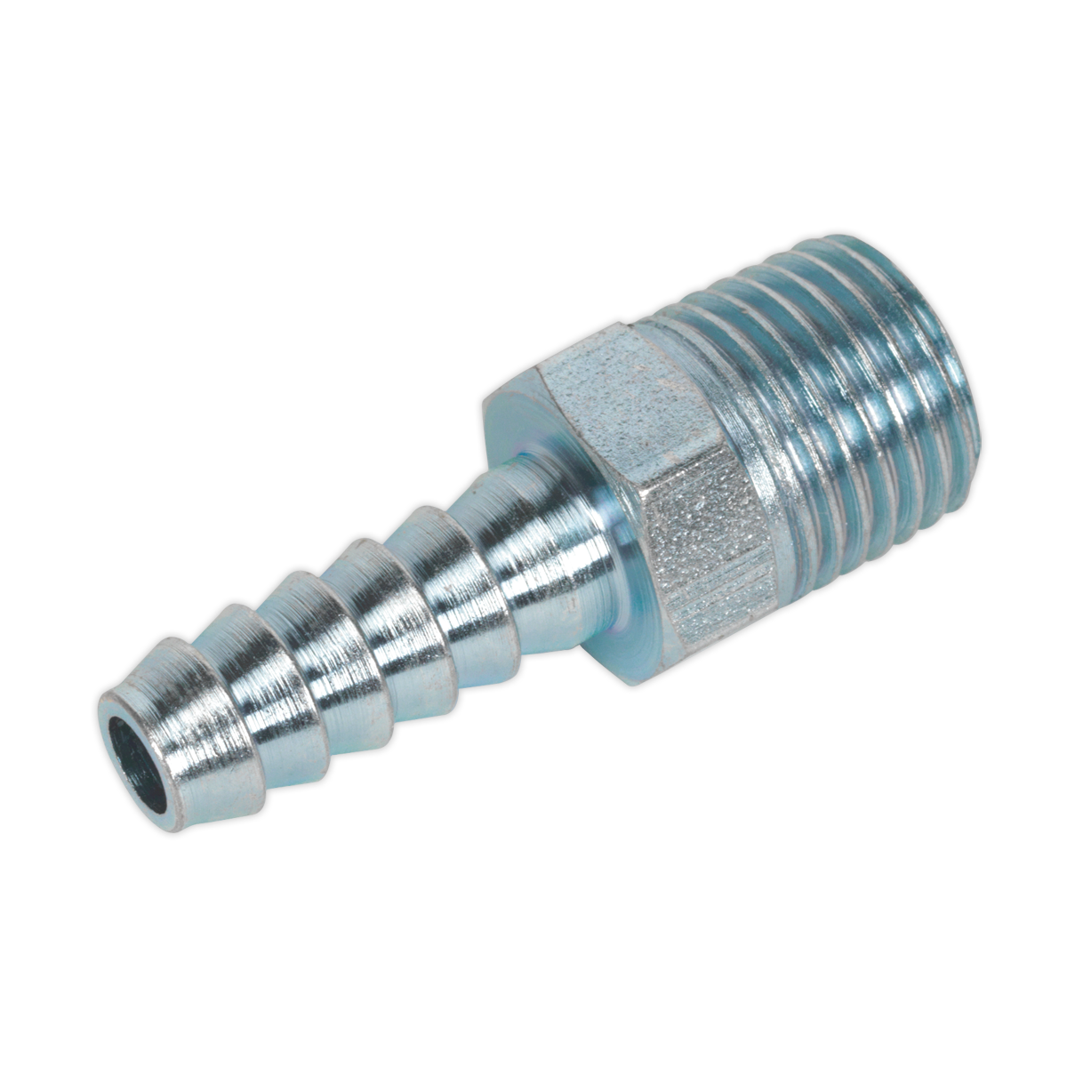 PCL Screwed Tailpiece Male 1/4"BSPT - 1/4" Hose - Pack of 5 AC08