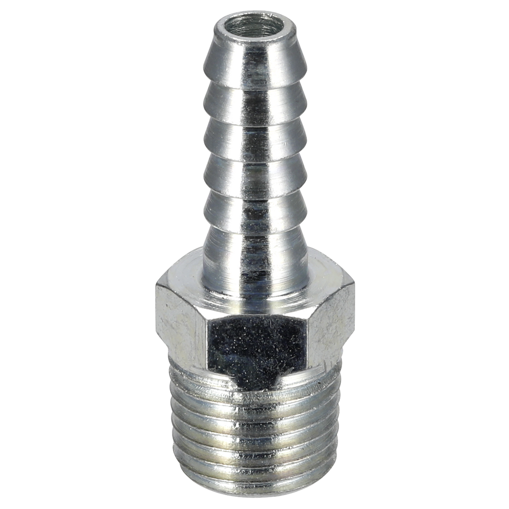 PCL Screwed Tailpiece Male 1/4"BSPT - 1/4" Hose - Pack of 5 AC08
