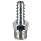 PCL Screwed Tailpiece Male 1/4"BSPT - 1/4" Hose - Pack of 5 AC08
