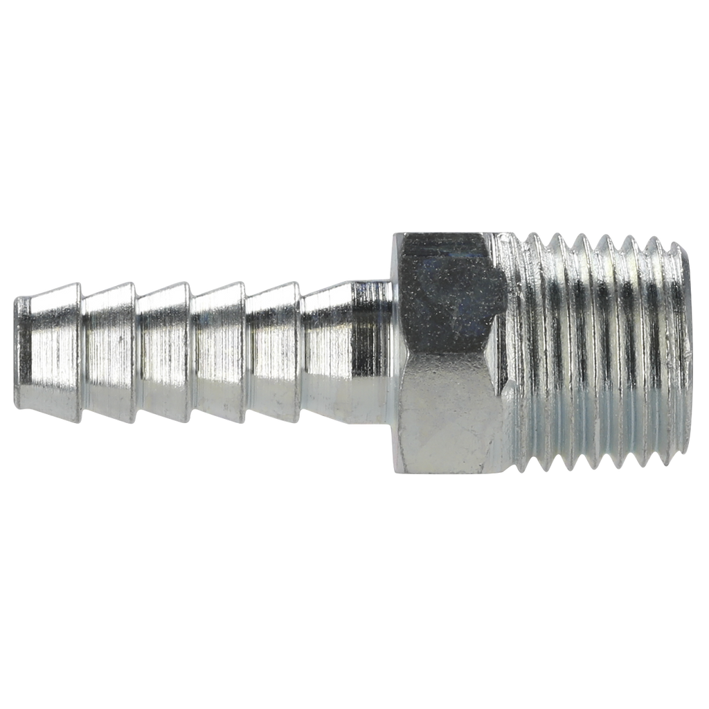 PCL Screwed Tailpiece Male 1/4"BSPT - 1/4" Hose - Pack of 5 AC08