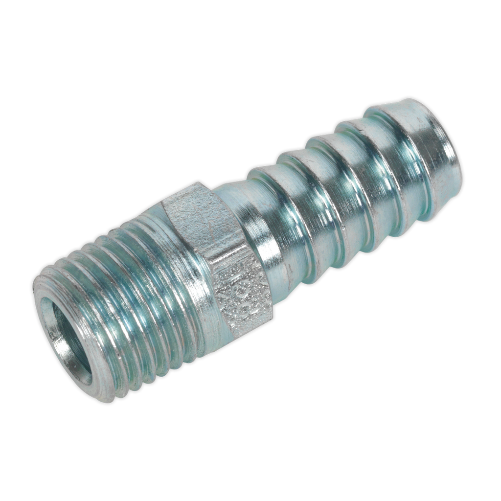 PCL Screwed Tailpiece Male 1/4"BSPT - 3/8" Hose - Pack of 5 AC09