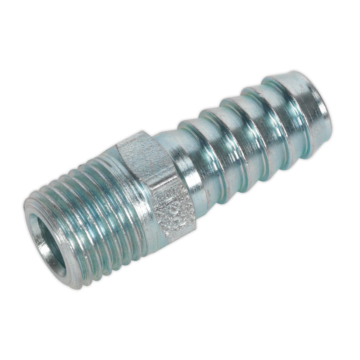 PCL Screwed Tailpiece Male 1/4"BSPT - 3/8" Hose - Pack of 5 AC09