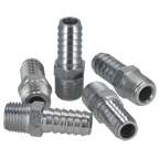 PCL Screwed Tailpiece Male 1/4"BSPT - 3/8" Hose - Pack of 5 AC09