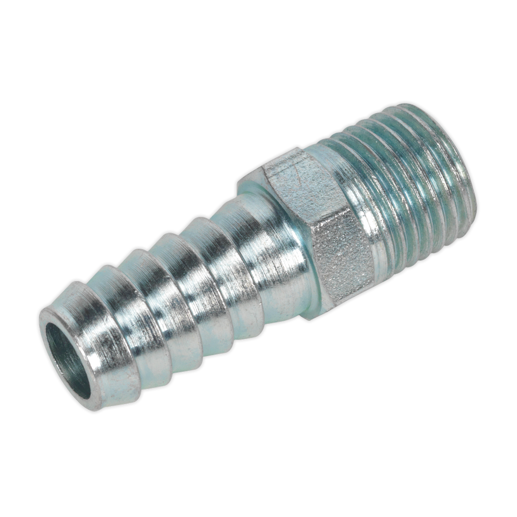 PCL Screwed Tailpiece Male 1/4"BSPT - 3/8" Hose - Pack of 5 AC09