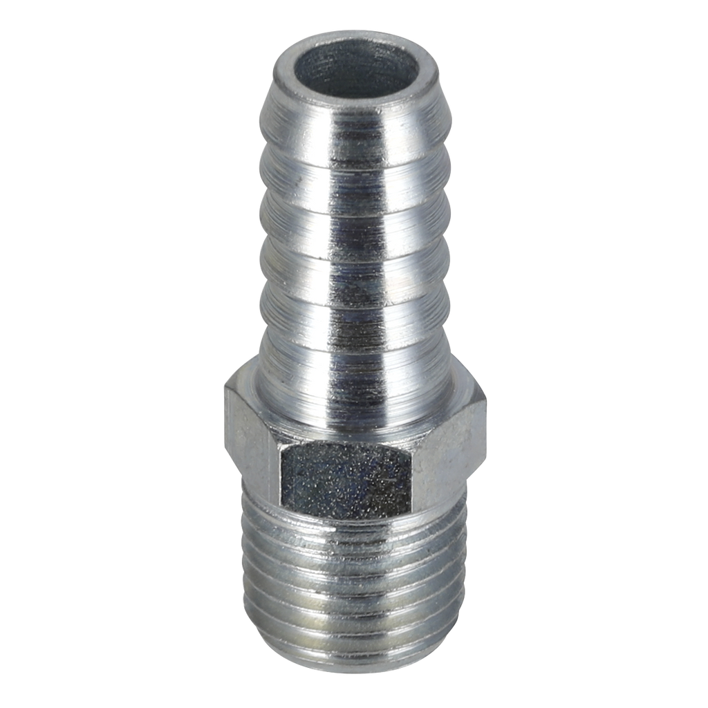 PCL Screwed Tailpiece Male 1/4"BSPT - 3/8" Hose - Pack of 5 AC09