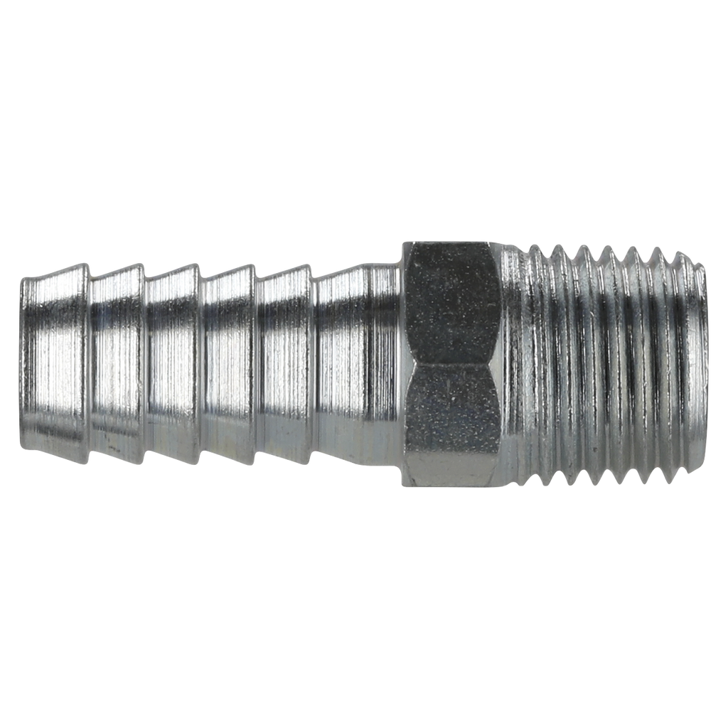 PCL Screwed Tailpiece Male 1/4"BSPT - 3/8" Hose - Pack of 5 AC09