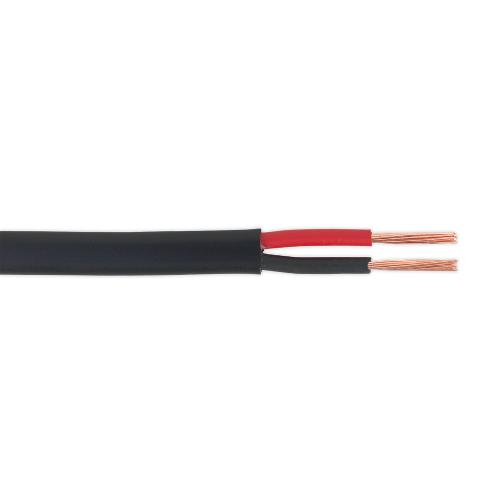 8.75A Thick Wall Flat Twin Automotive Cable 30m - Black AC1430TWTK