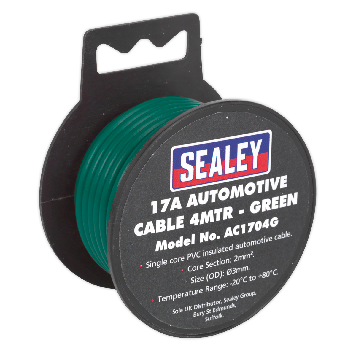 17A Thick Wall Automotive Cable 4m - Green AC1704G
