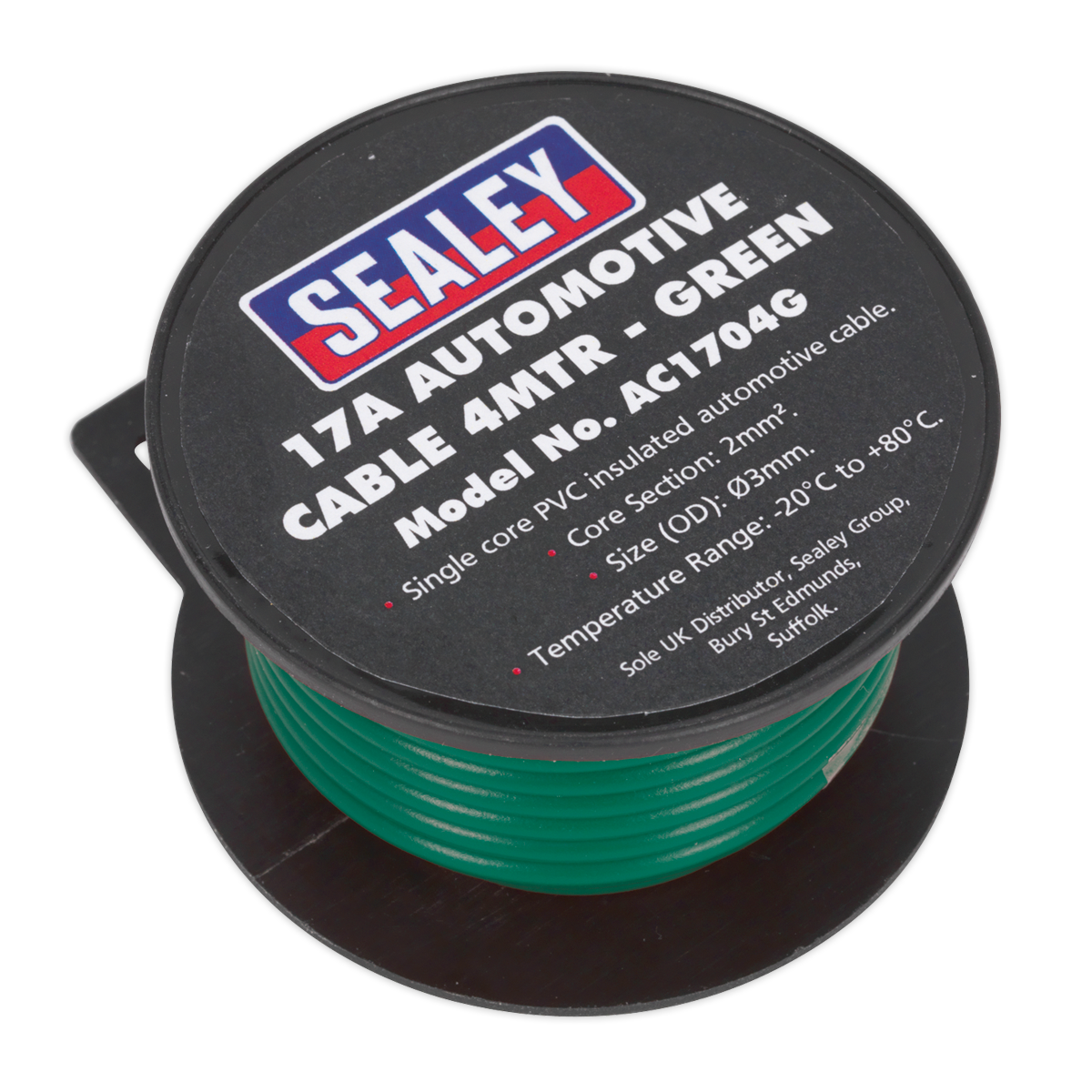 17A Thick Wall Automotive Cable 4m - Green AC1704G
