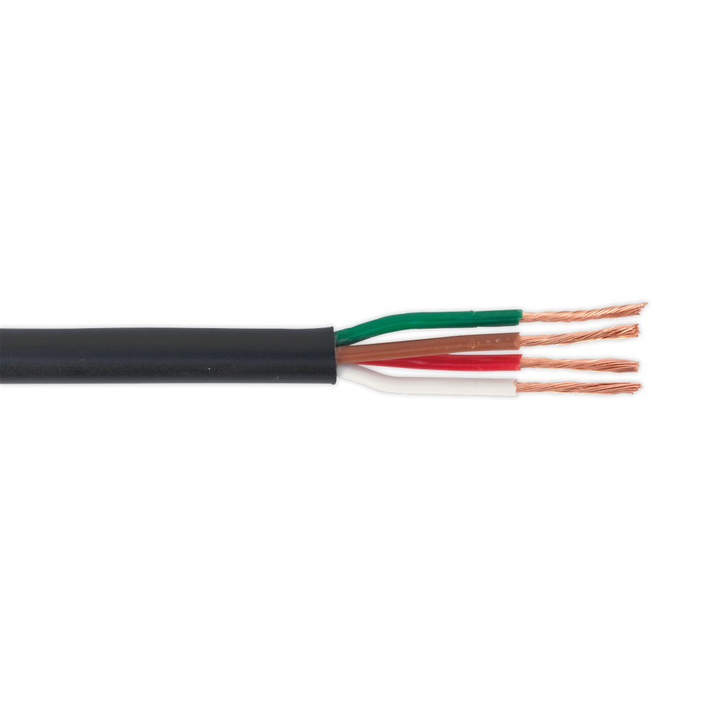 30m Thin Wall Automotive Cable 4 x 0.75mm² 24/0.20mm - Black AC24204CTH