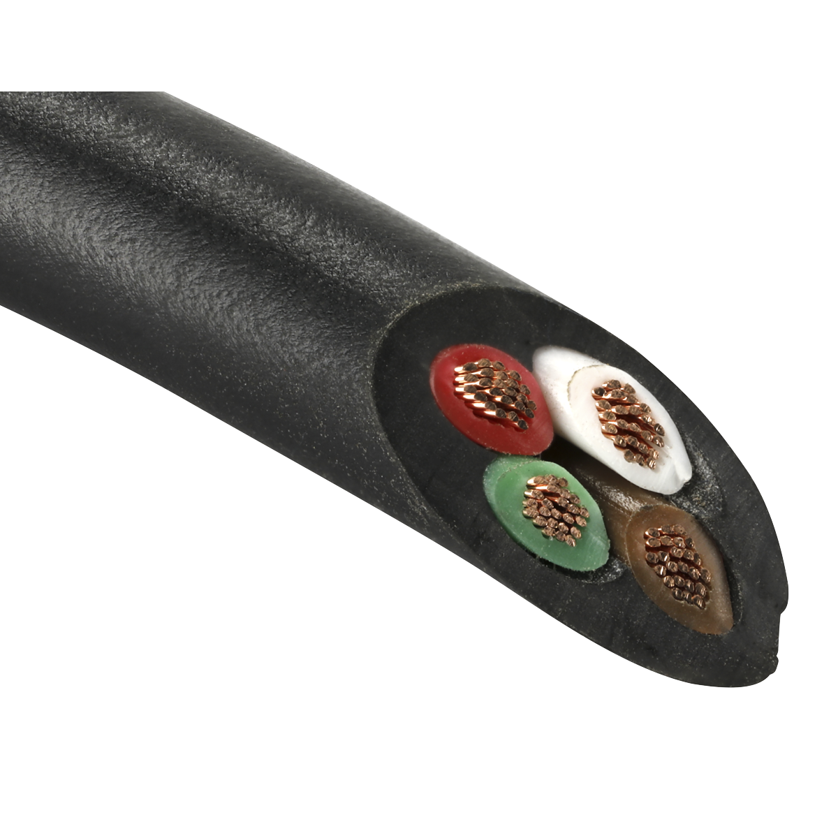 30m Thin Wall Automotive Cable 4 x 0.75mm² 24/0.20mm - Black AC24204CTH