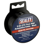 27A Thick Wall Automotive Cable 2.5m - Black AC2725B
