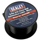 27A Thick Wall Automotive Cable 2.5m - Black AC2725B