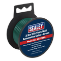 27A Thick Wall Automotive Cable 2.5m - Green AC2725G