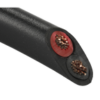 Thick Wall Flat Automotive Cable Twin 2 x 2mm² 28/0.30mm 30m - Black AC2830TWTK