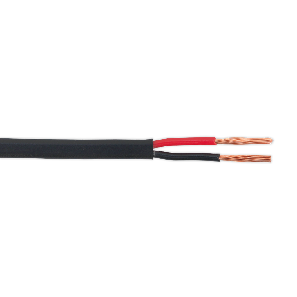 Thin Wall Flat Automotive Cable Twin 2 x 1mm² 32/0.20mm 30m - Black AC3220TWTN
