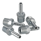 PCL Screwed Tailpiece Male 1/4"BSPT - 3/16" Hose - Pack of 5 AC38