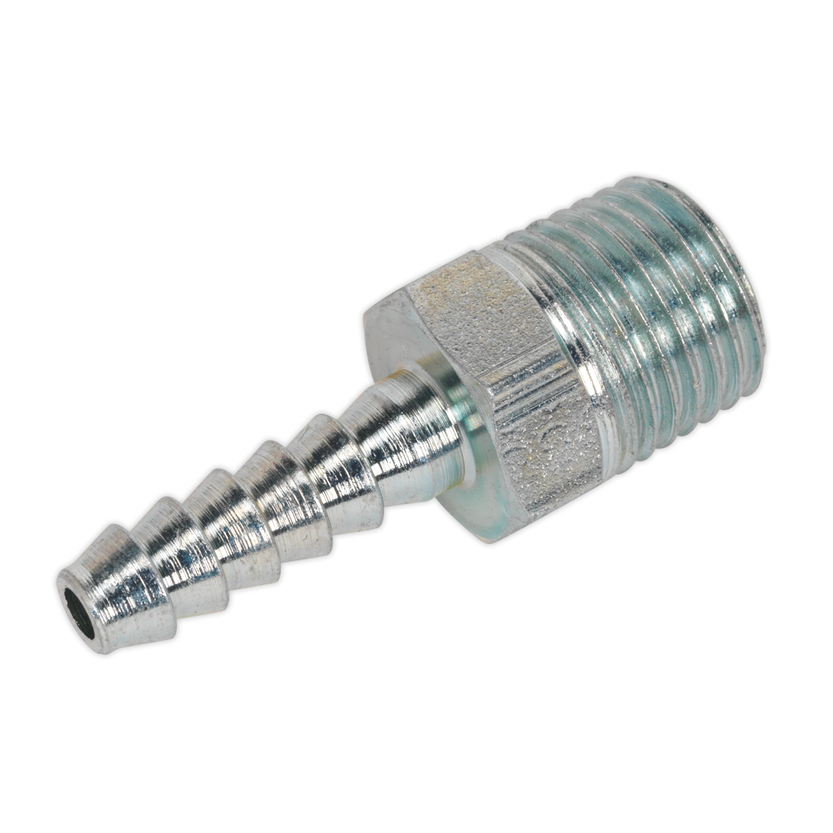 PCL Screwed Tailpiece Male 1/4"BSPT - 3/16" Hose - Pack of 5 AC38