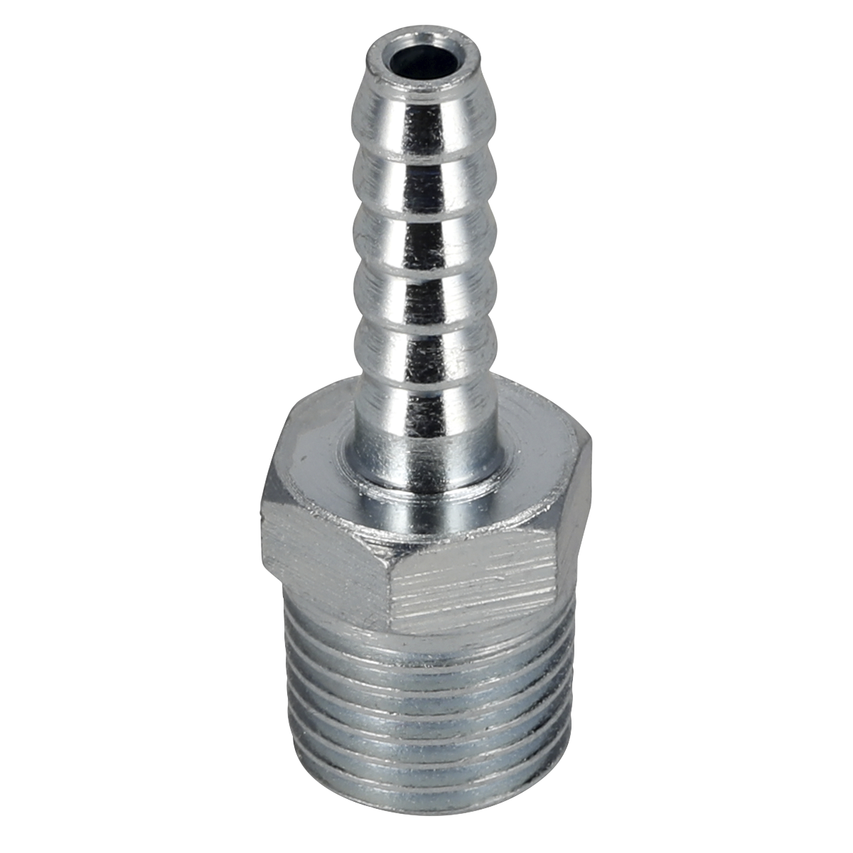 PCL Screwed Tailpiece Male 1/4"BSPT - 3/16" Hose - Pack of 5 AC38