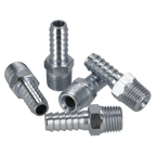 PCL Screwed Tailpiece Male 1/4"BSPT - 5/16" Hose - Pack of 5 AC39