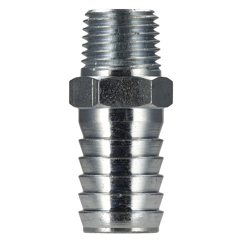 PCL Screwed Tailpiece Male 1/4"BSPT - 1/2" Hose - Pack of 5 AC40