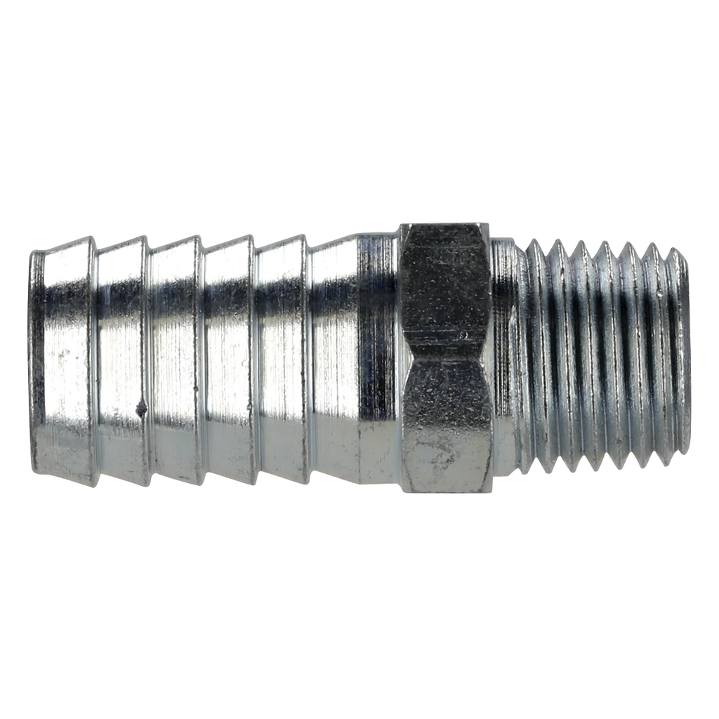 PCL Screwed Tailpiece Male 1/4"BSPT - 1/2" Hose - Pack of 5 AC40