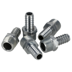 PCL Screwed Tailpiece Male 3/8"BSPT - 3/8" Hose - Pack of 5 AC41