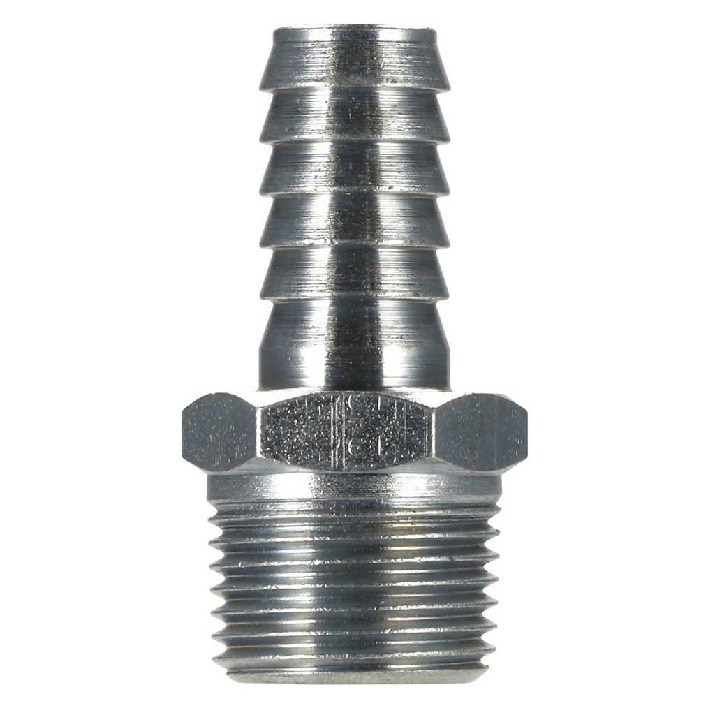 PCL Screwed Tailpiece Male 3/8"BSPT - 3/8" Hose - Pack of 5 AC41