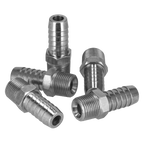 PCL Screwed Tailpiece Male 3/8"BSPT - 1/2" Hose - Pack of 5 AC42
