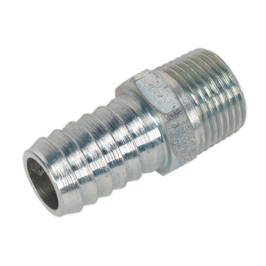 PCL Screwed Tailpiece Male 3/8"BSPT - 1/2" Hose - Pack of 5 AC42