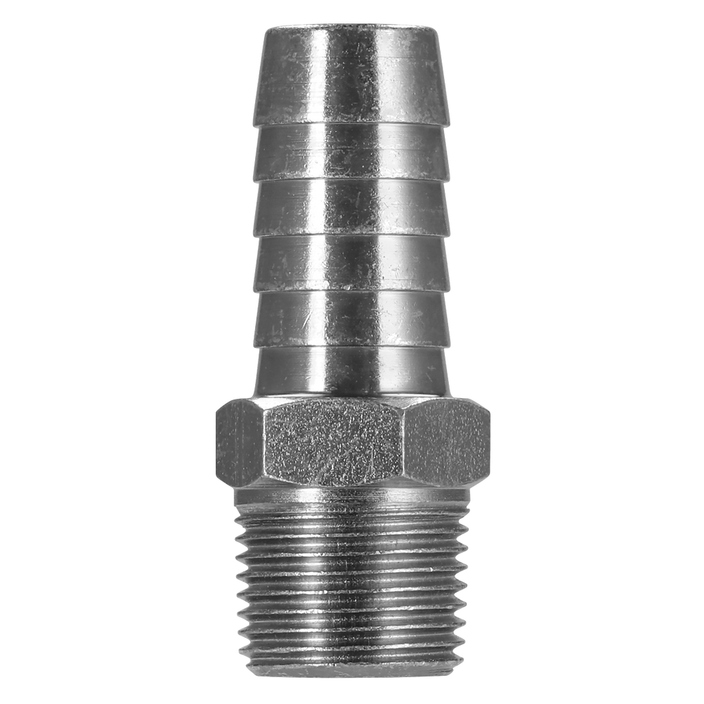 PCL Screwed Tailpiece Male 3/8"BSPT - 1/2" Hose - Pack of 5 AC42